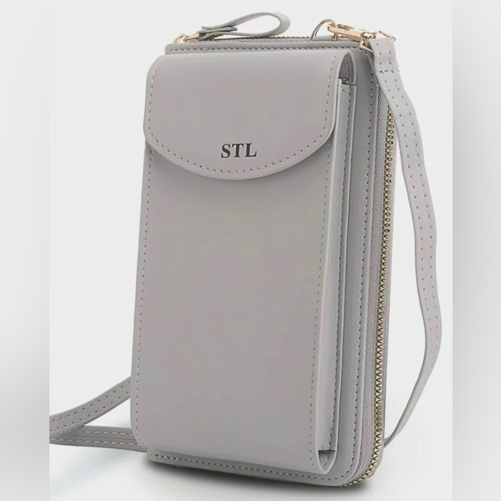 Selena The Label Original Crossbody Clutch Wallet in Gray